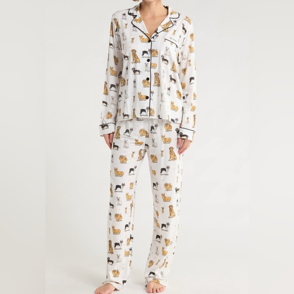 PJ Salvage Dog Print Pajamas